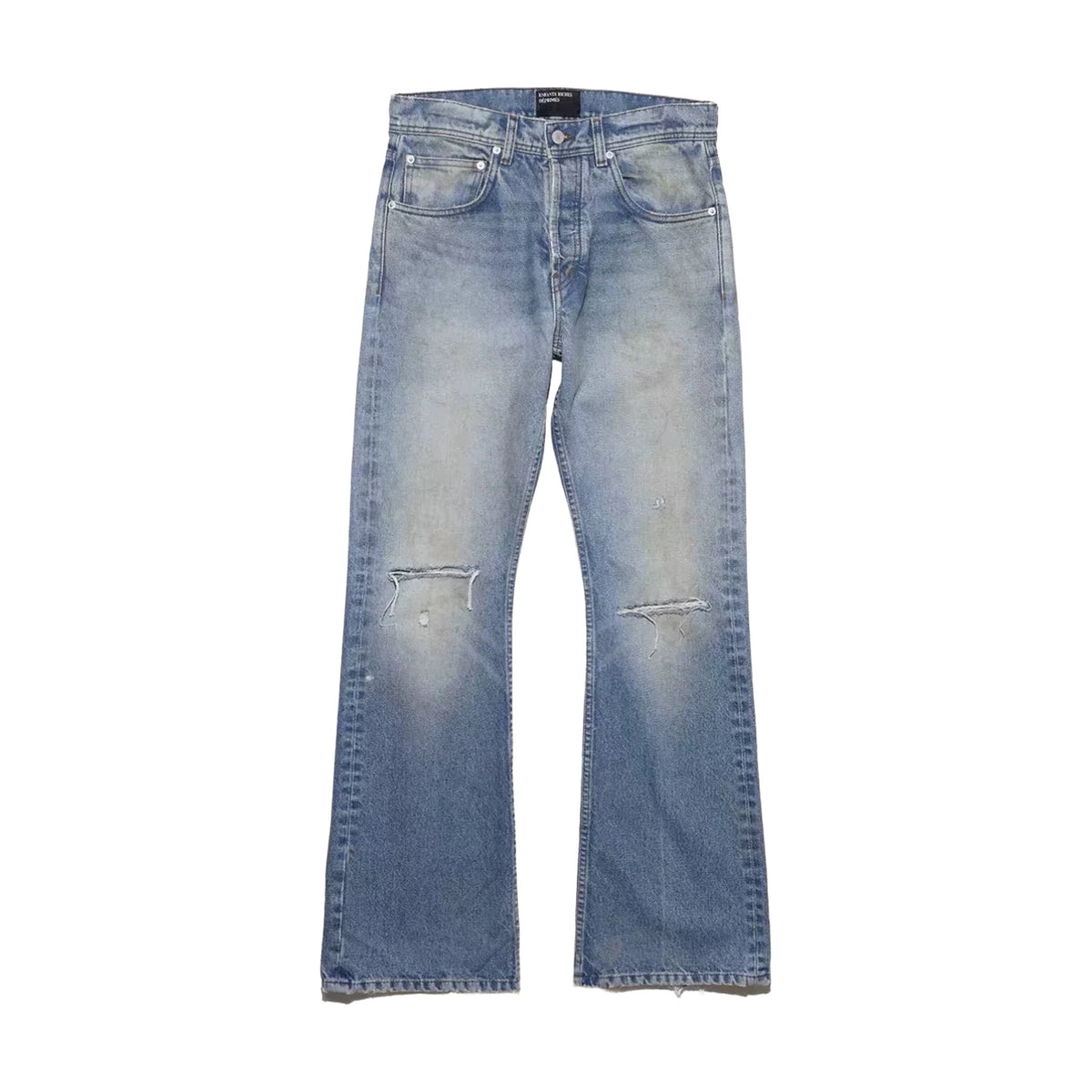 Enfants Riches Déprimés Knife Cut Flare Jeans - Light Blue