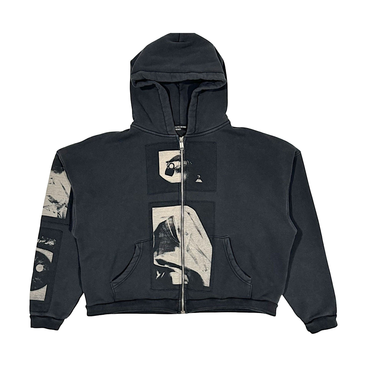 Enfants Riches Déprimés Madonna Assemblage Zip Hoodie - Faded Black