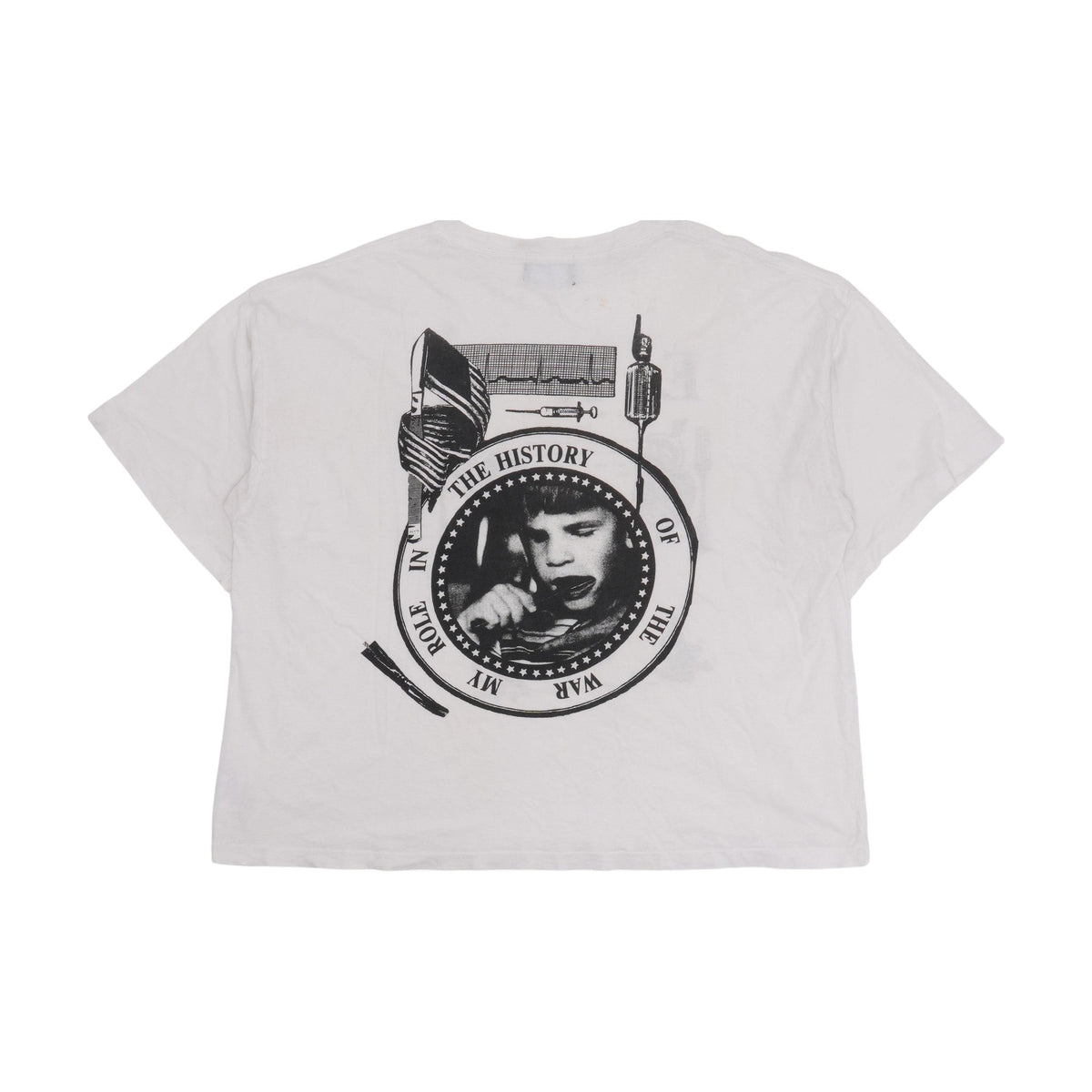 Enfants Riches Déprimés My Role In The War T-Shirt - Faded White