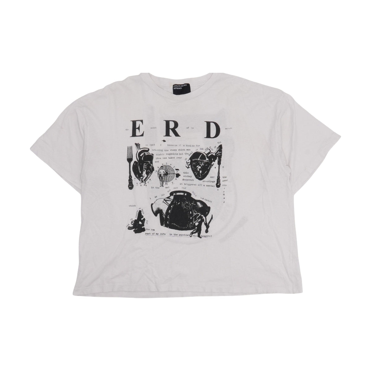 Enfants Riches Déprimés My Role In The War T-Shirt - Faded White