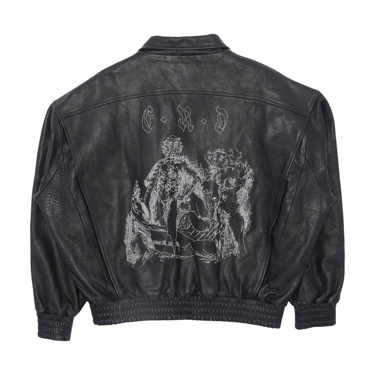 Enfants Riches Déprimés Painter's Wives Leather Library Jacket — Black