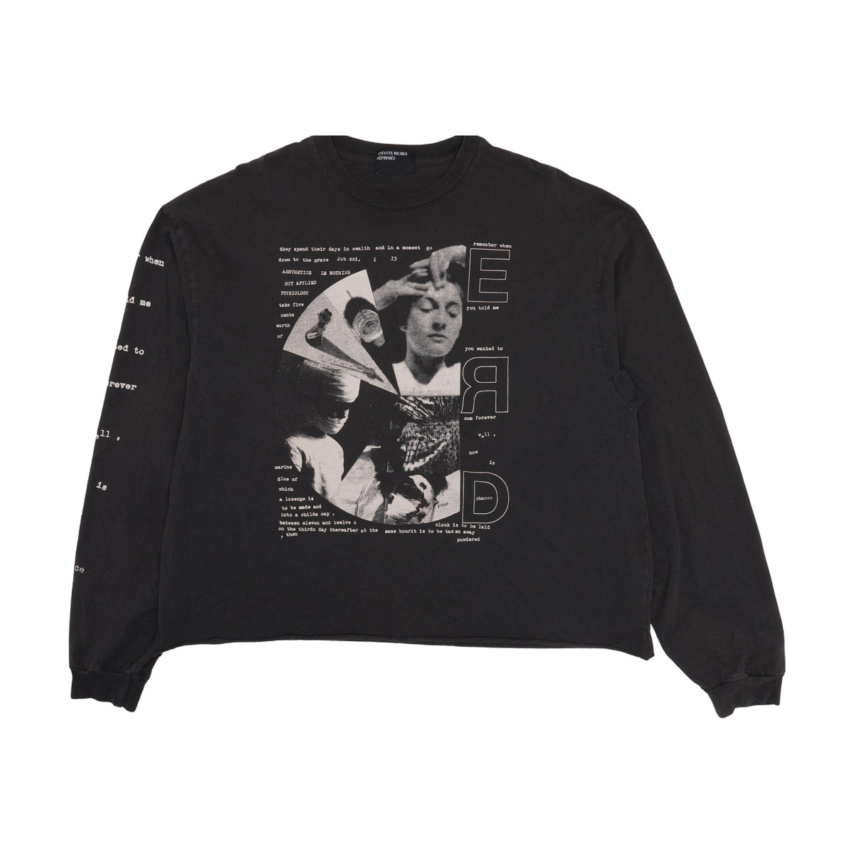 Enfants Riches Déprimés Remember When Long Sleeve T-Shirt - Faded Black