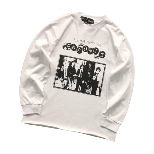 Enfants Riches Déprimés Rolling Along Long Sleeve T-Shirt - White