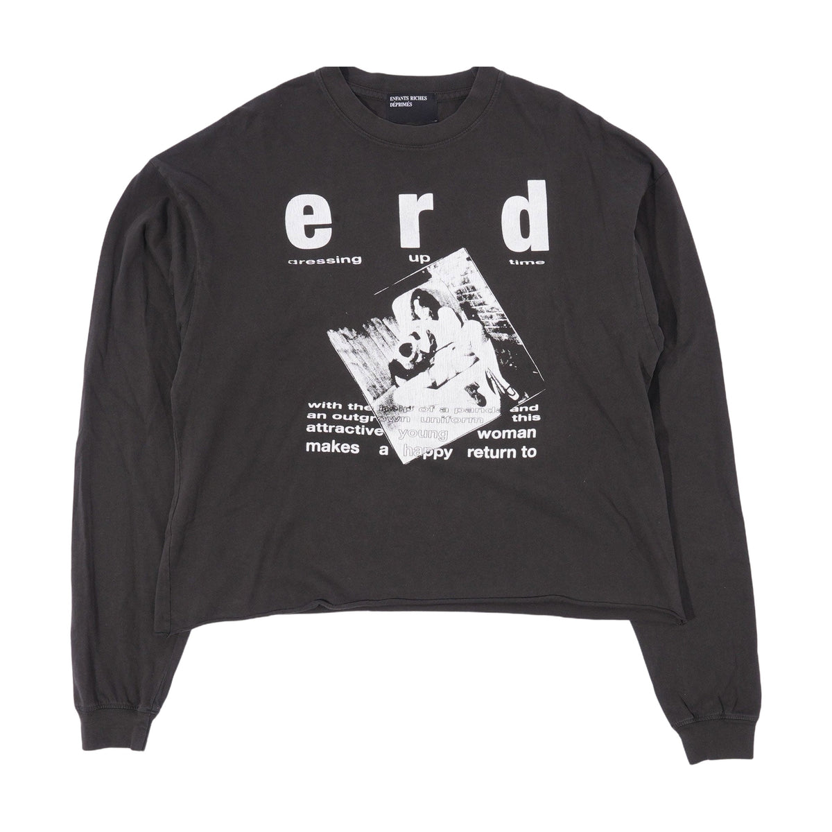Enfants Riches Déprimés School-Days Long Sleeve T-Shirt - Black