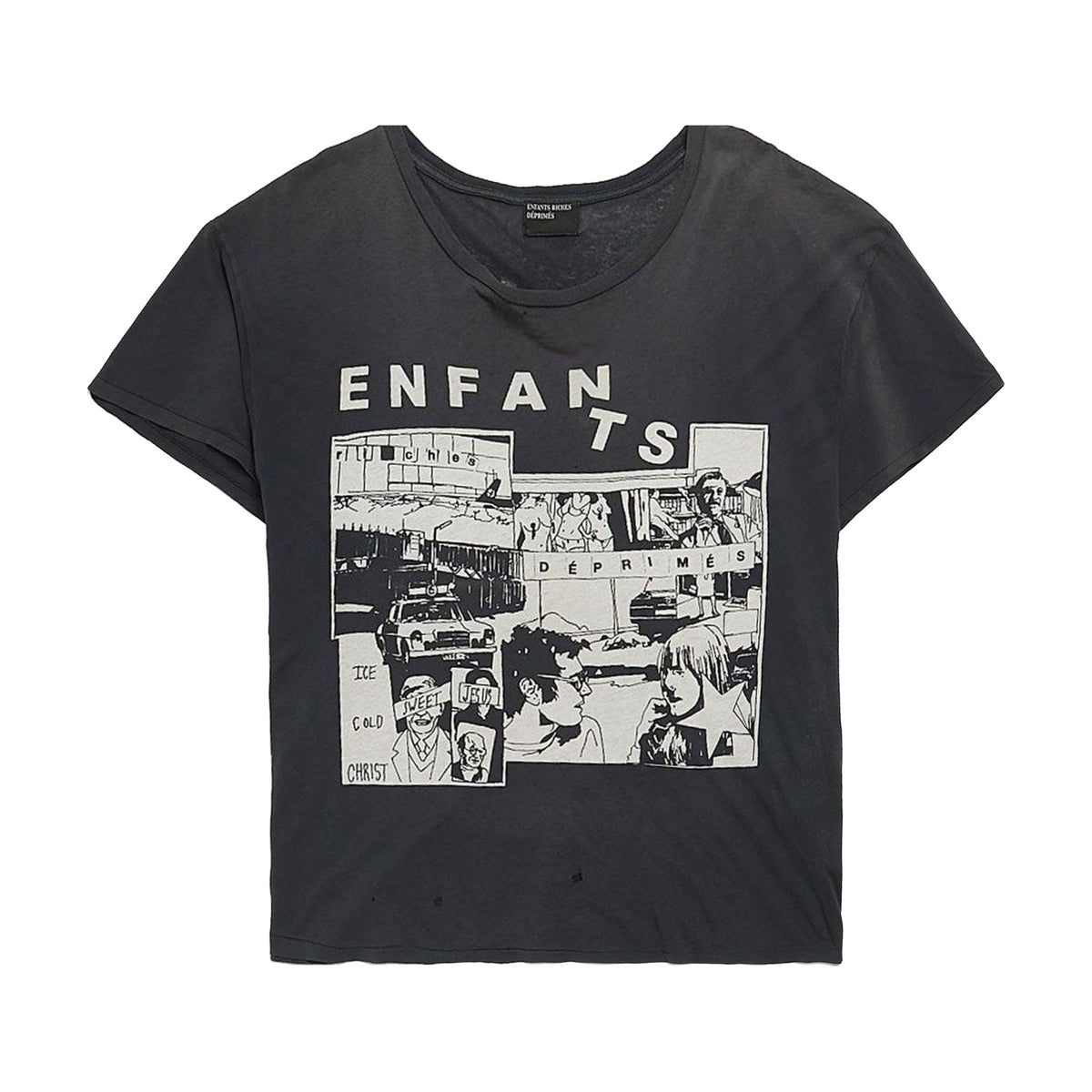 Enfants Riches Déprimés Sweet Jesus Ice Cold Christ T-Shirt - Washed Black