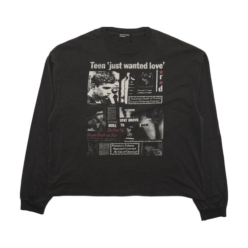 Enfants Riches Déprimés Teen Just Wanted Love Long Sleeve T-Shirt - Faded Black