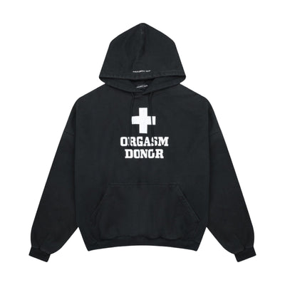 Project G/R Orgasm Donor Hoodie — Washed Black