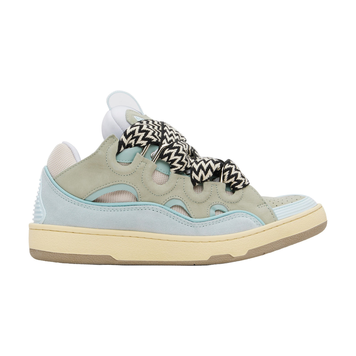 Lanvin Curb Sneakers — Light Blue Grey