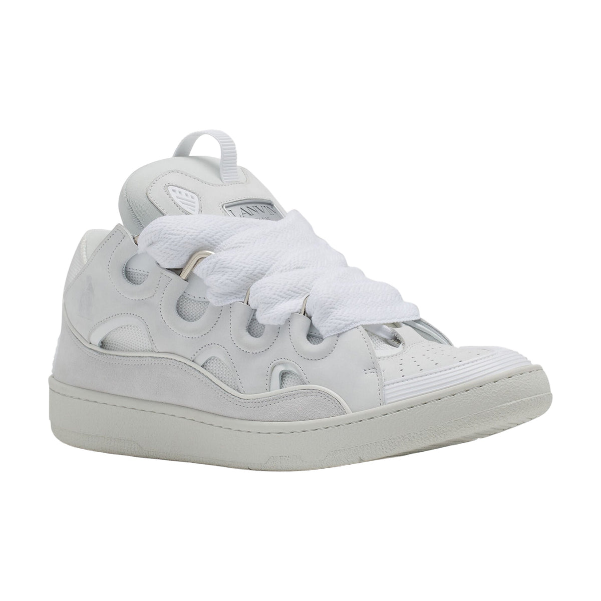 Lanvin Curb Sneakers — White