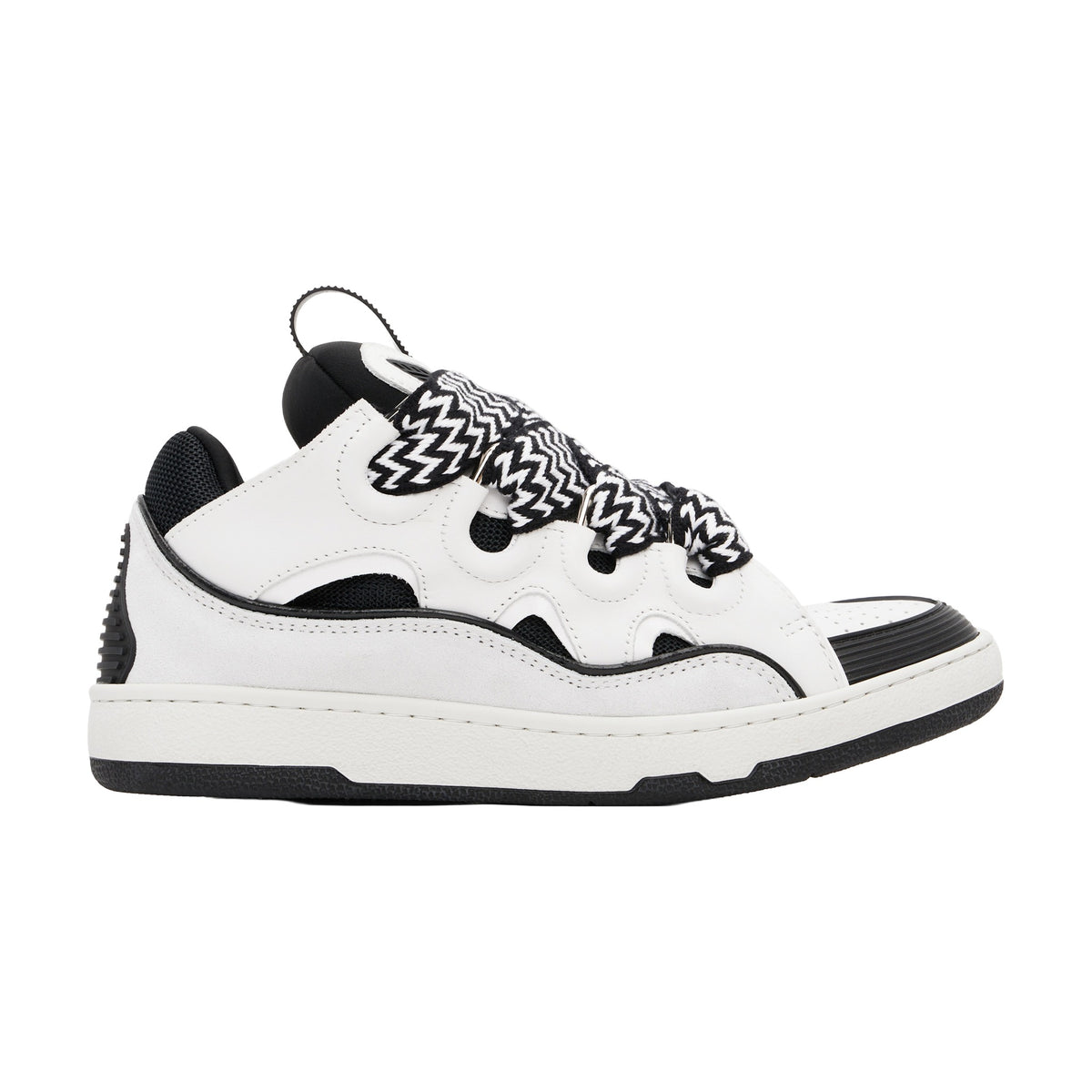Lanvin Curb Sneakers — White Black Toe