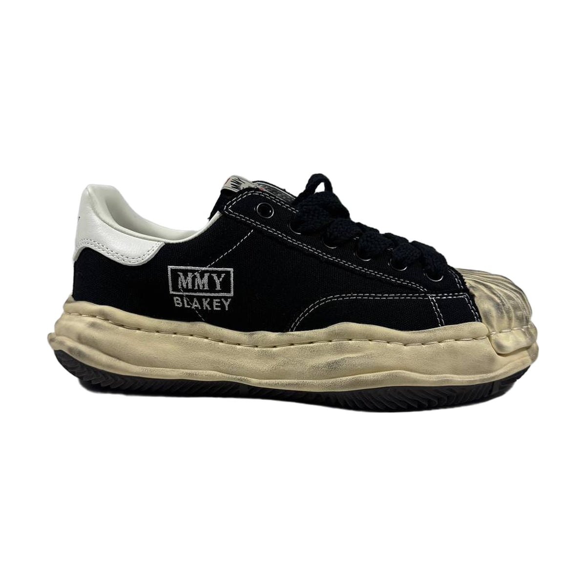 Maison Mihara Yasuhiro Blakey OG Sole Vintage Canvas Low — Black