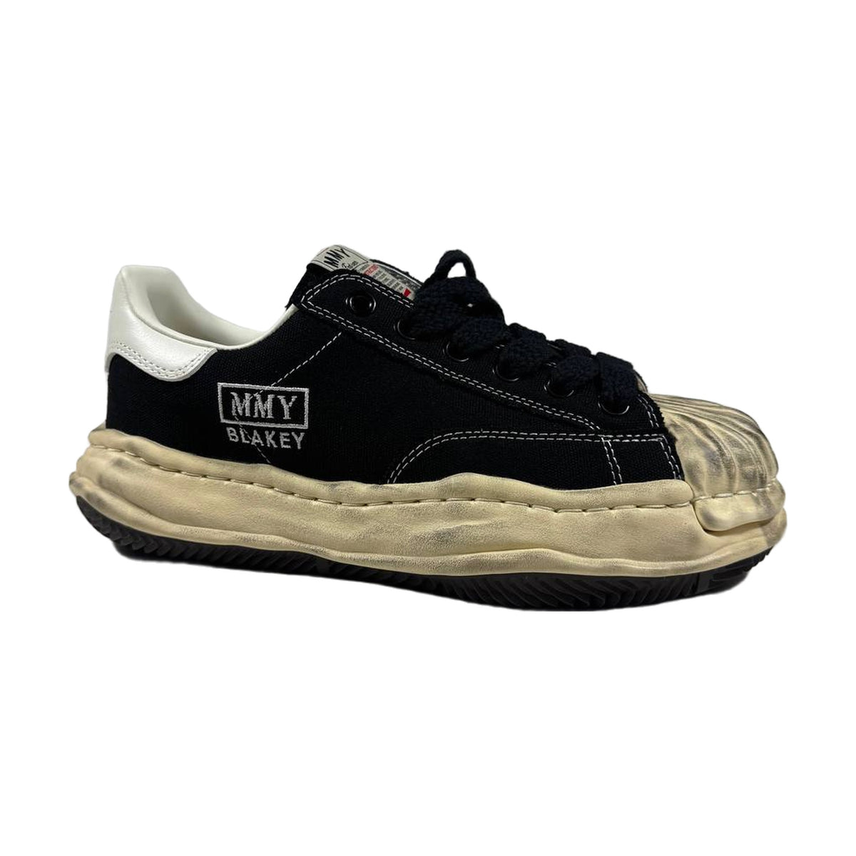 Maison Mihara Yasuhiro Blakey OG Sole Vintage Canvas Low — Black