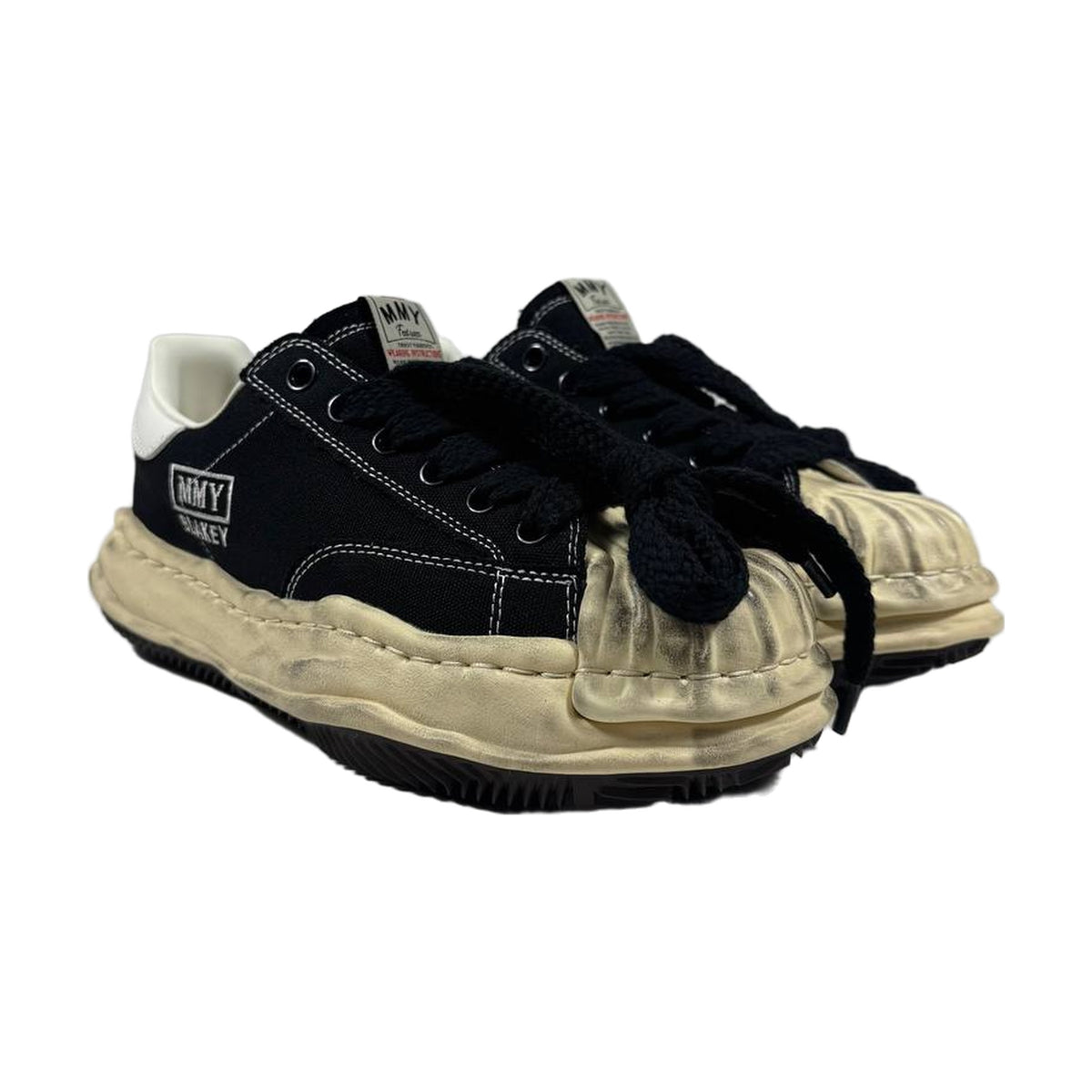 Maison Mihara Yasuhiro Blakey OG Sole Vintage Canvas Low — Black