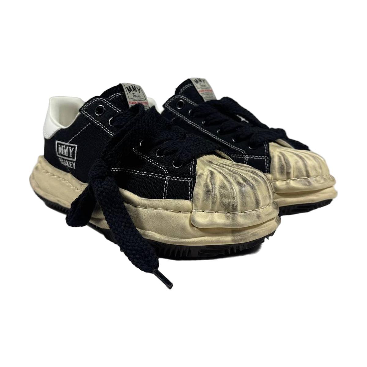 Maison Mihara Yasuhiro Blakey OG Sole Vintage Canvas Low — Black