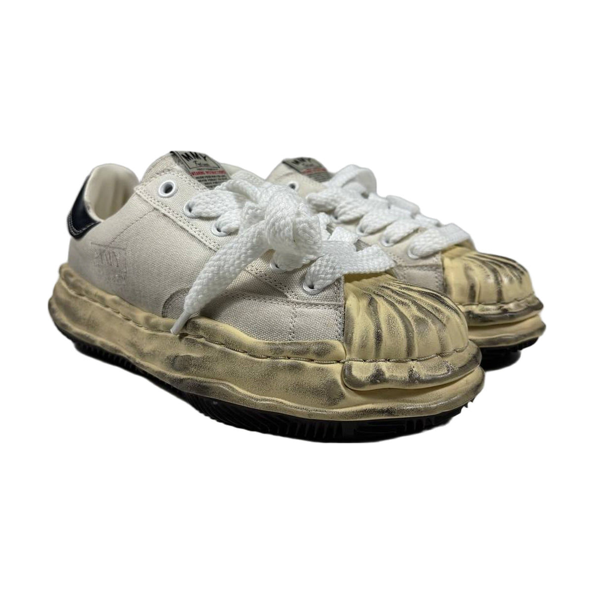 Maison Mihara Yasuhiro Blakey OG Sole Vintage Canvas Low — White