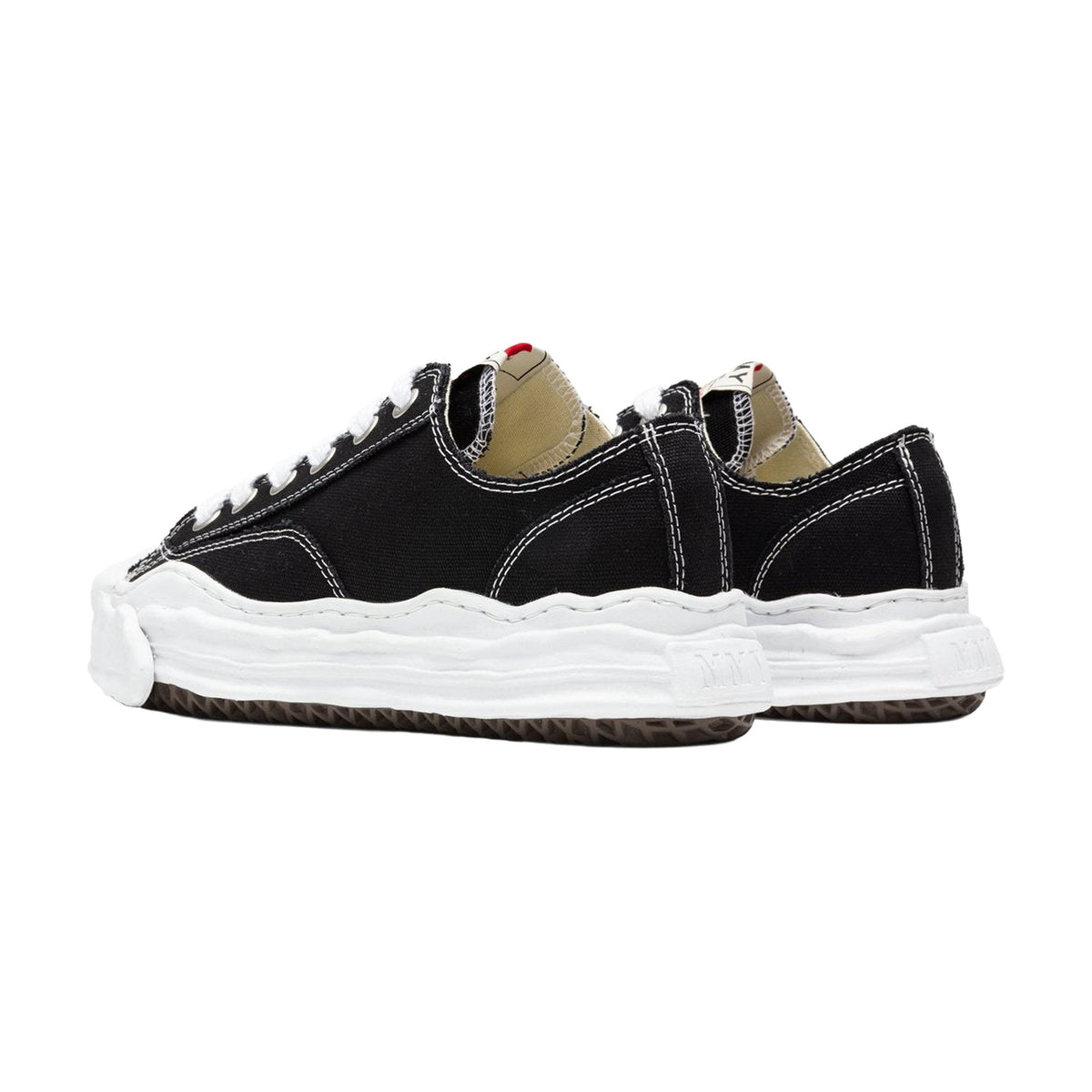 Maison Mihara Yasuhiro Hank Low OG Sole Toe Cap Canvas — Black