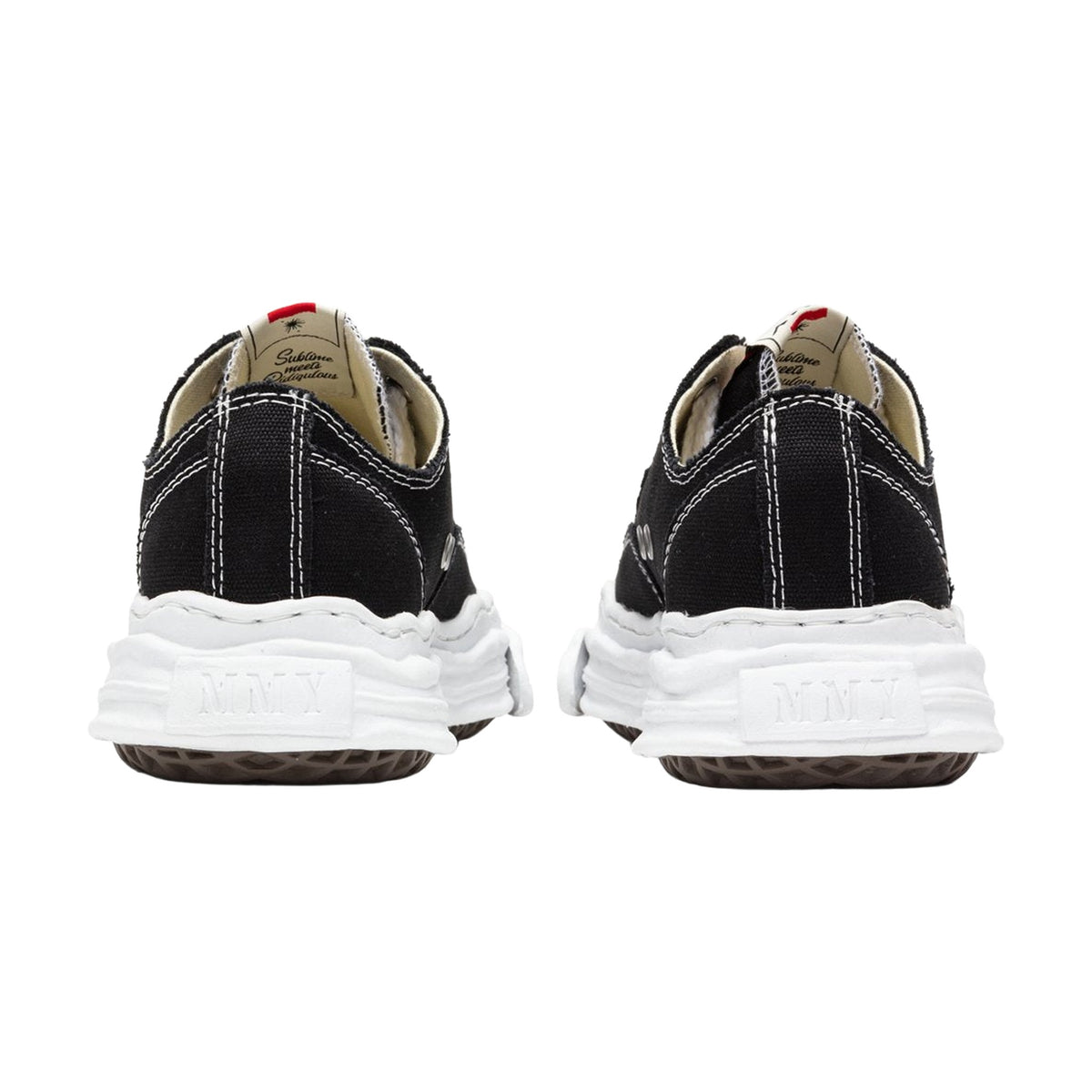 Maison Mihara Yasuhiro Hank Low OG Sole Toe Cap Canvas — Black