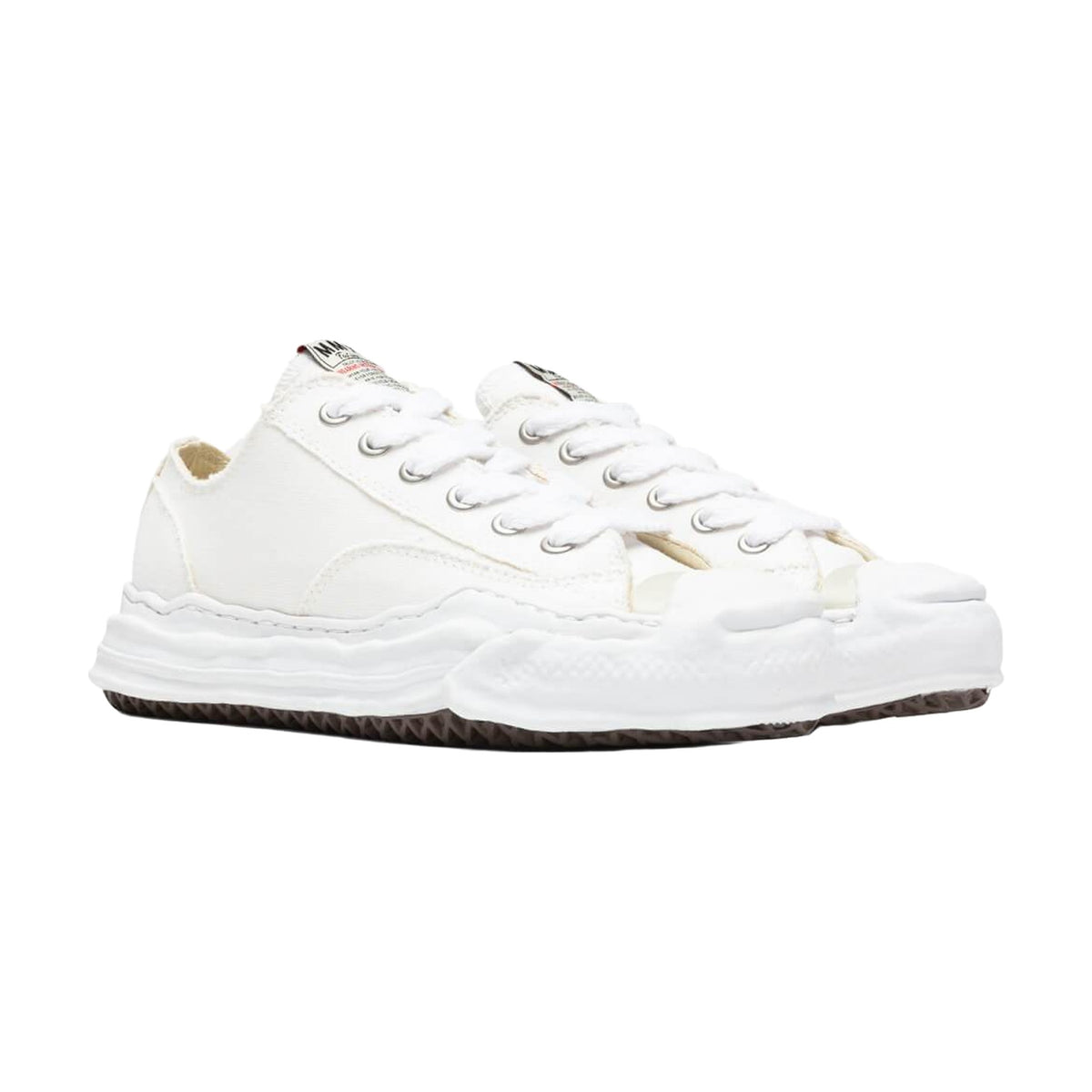 Maison Mihara Yasuhiro Hank Low OG Sole Toe Cap Canvas — White
