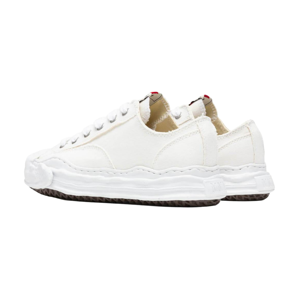 Maison Mihara Yasuhiro Hank Low OG Sole Toe Cap Canvas — White