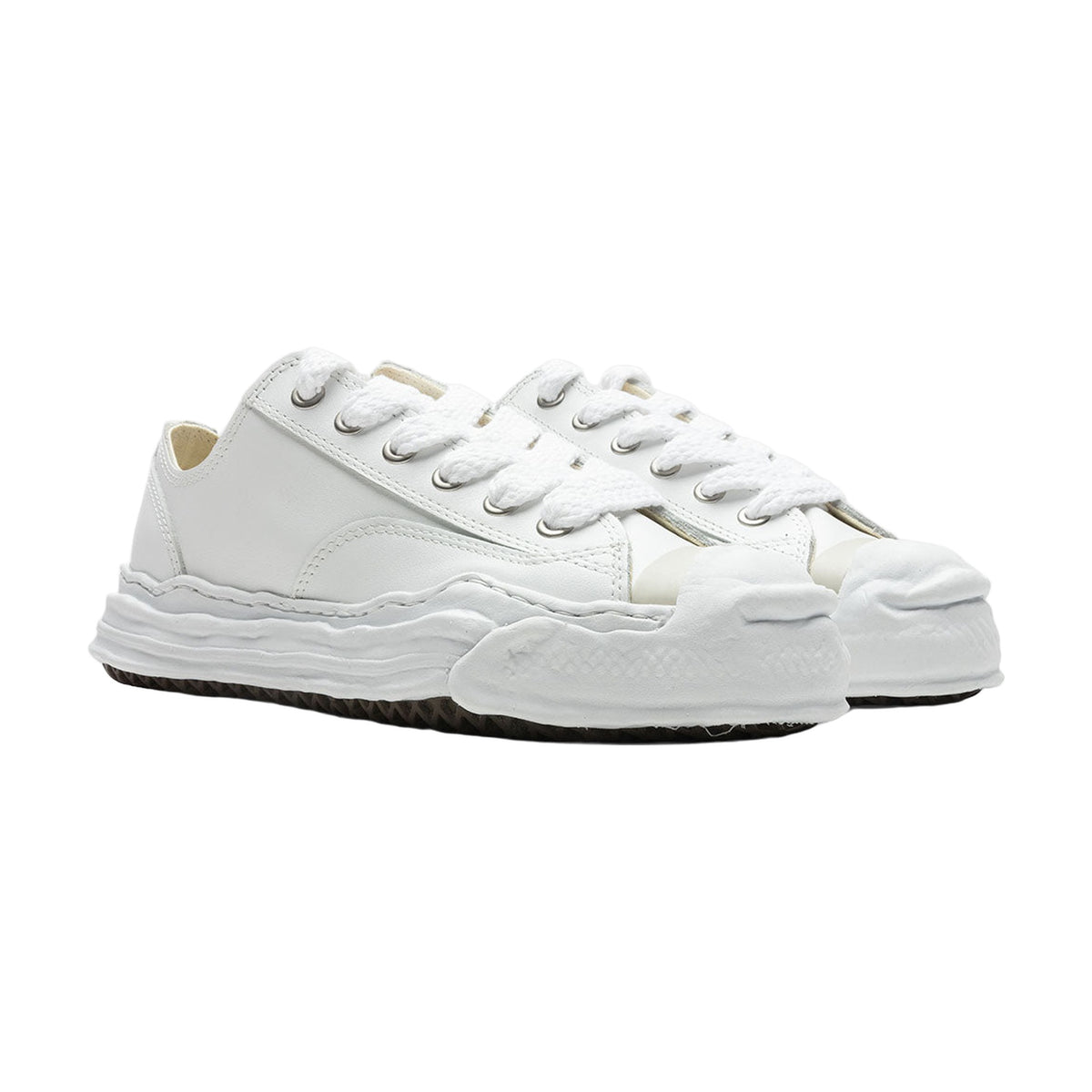 Maison Mihara Yasuhiro Hank Low OG Sole Toe Cap Leather — White
