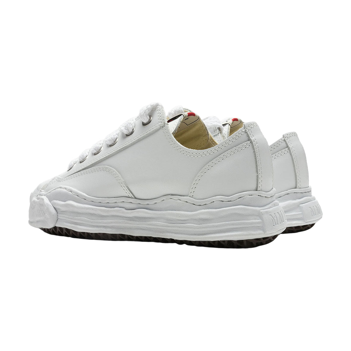 Maison Mihara Yasuhiro Hank Low OG Sole Toe Cap Leather — White