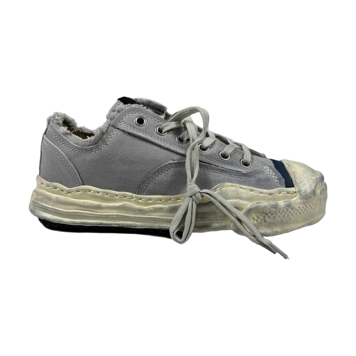 Maison Mihara Yasuhiro Hank OG Sole Silicon Coating Canvas Low — Grey