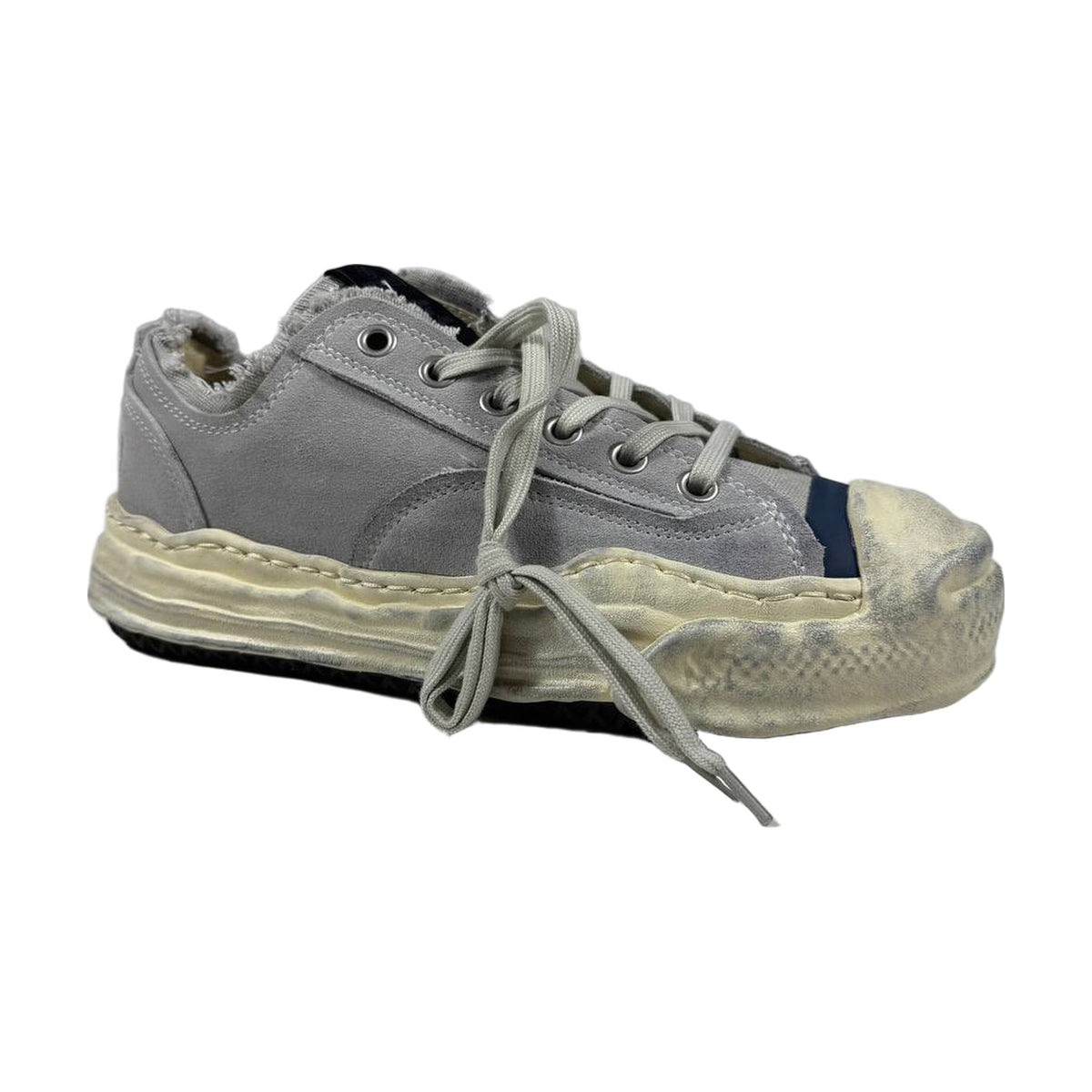 Maison Mihara Yasuhiro Hank OG Sole Silicon Coating Canvas Low — Grey