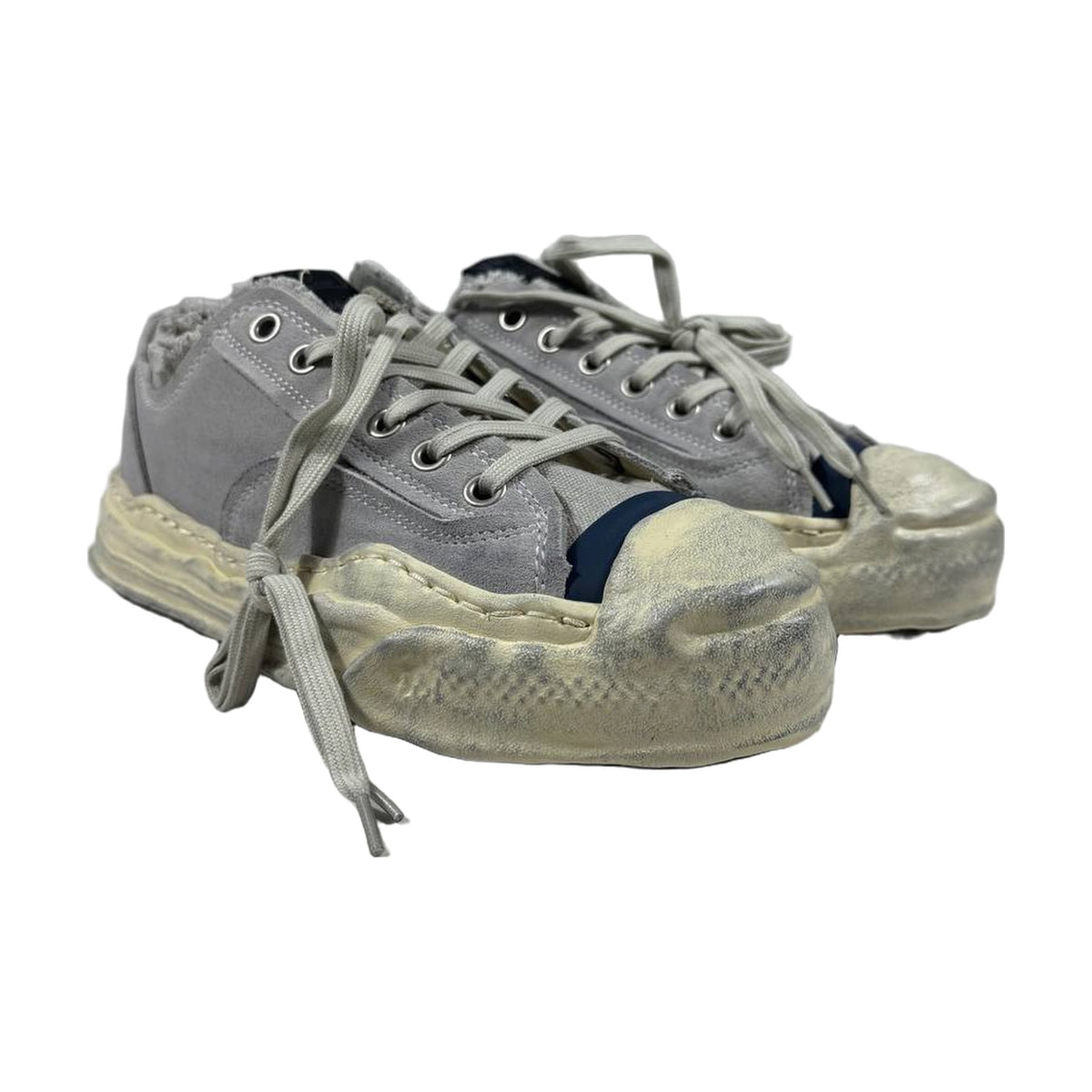 Maison Mihara Yasuhiro Hank OG Sole Silicon Coating Canvas Low — Grey