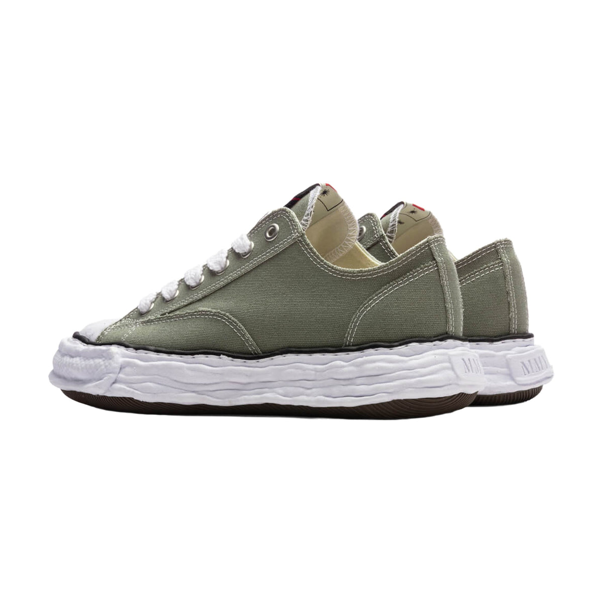 Maison Mihara Yasuhiro Peterson 23 Low OG Sole Canvas — Green