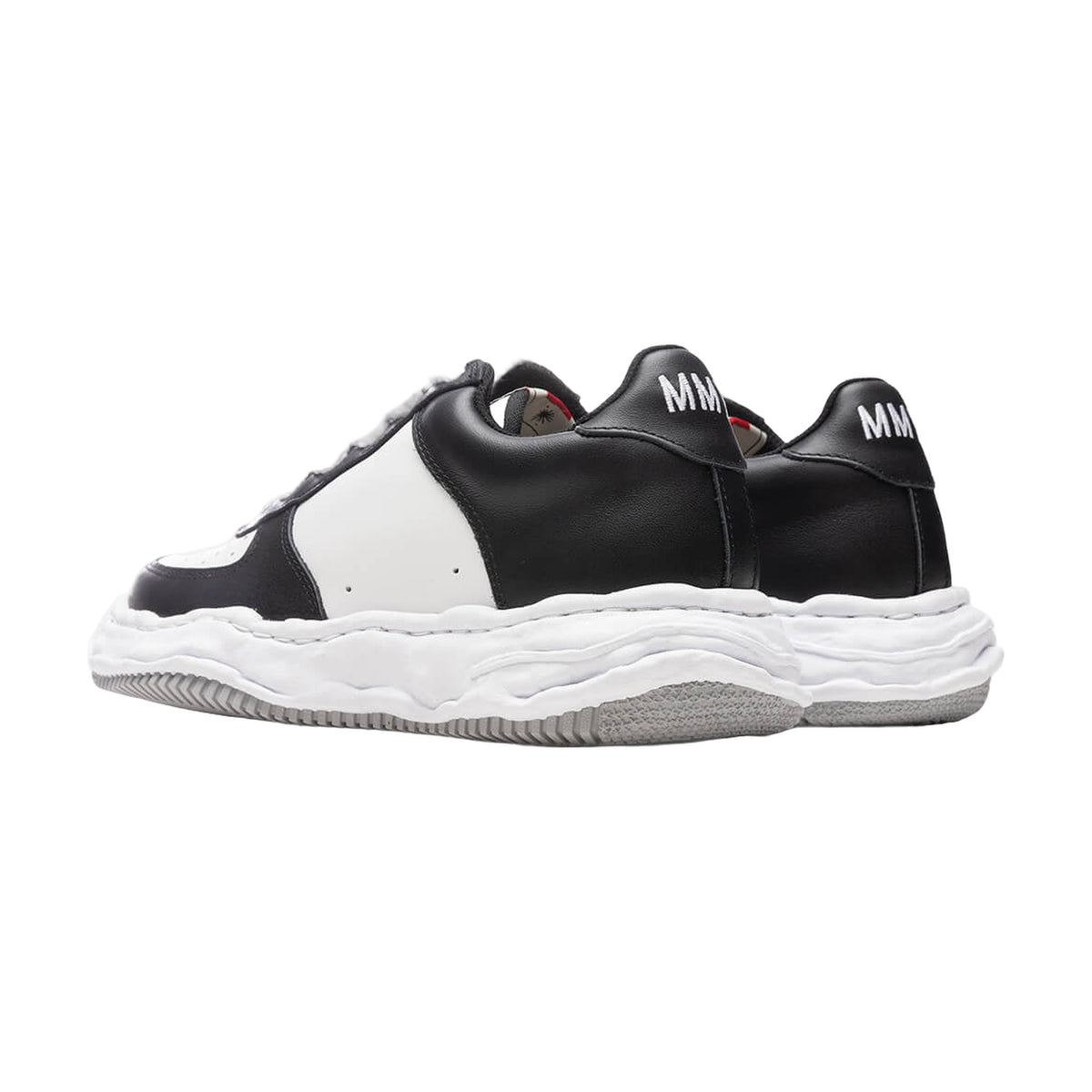 Maison Mihara Yasuhiro Wayne Low OG Sole Leather — Black White