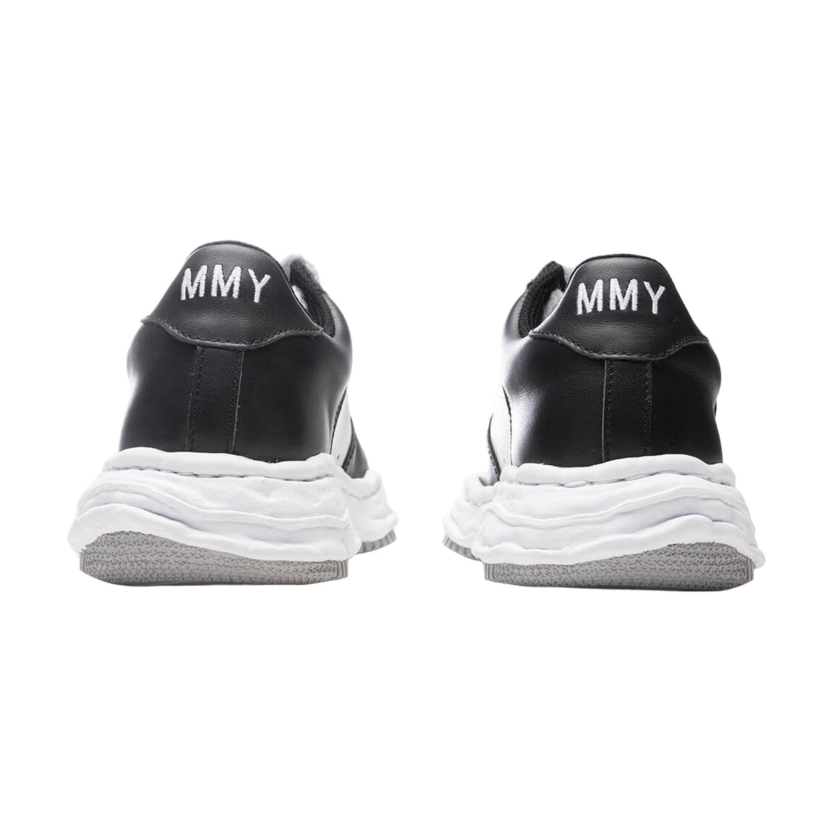Maison Mihara Yasuhiro Wayne Low OG Sole Leather — Black White