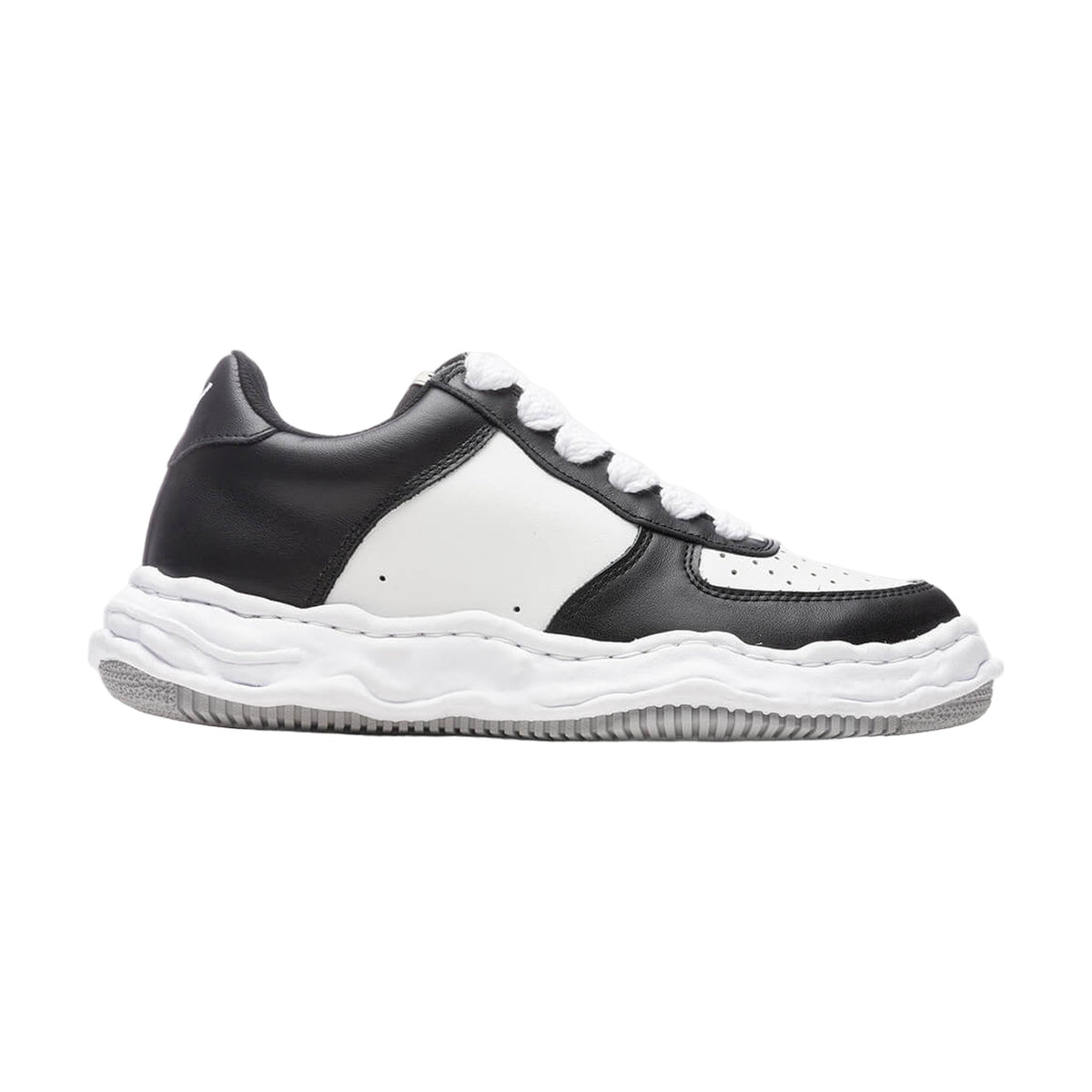 Maison Mihara Yasuhiro Wayne Low OG Sole Leather — Black White