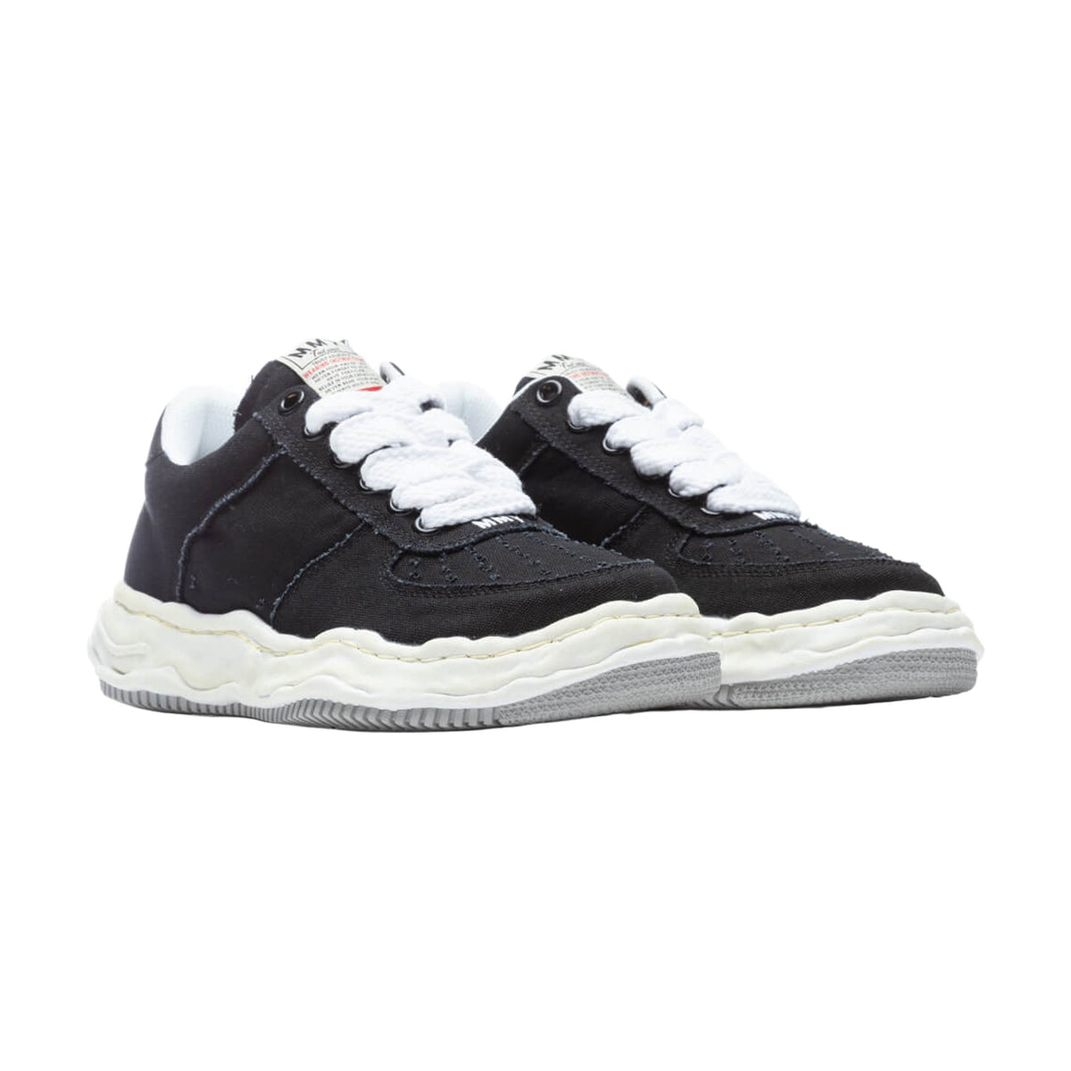 Maison Mihara Yasuhiro Wayne Low OG Sole Washed Canvas — Black