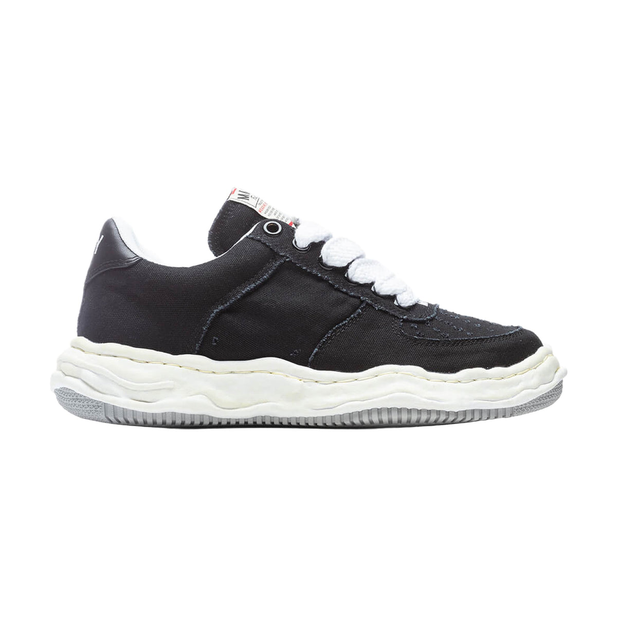 Maison Mihara Yasuhiro Wayne Low OG Sole Washed Canvas — Black