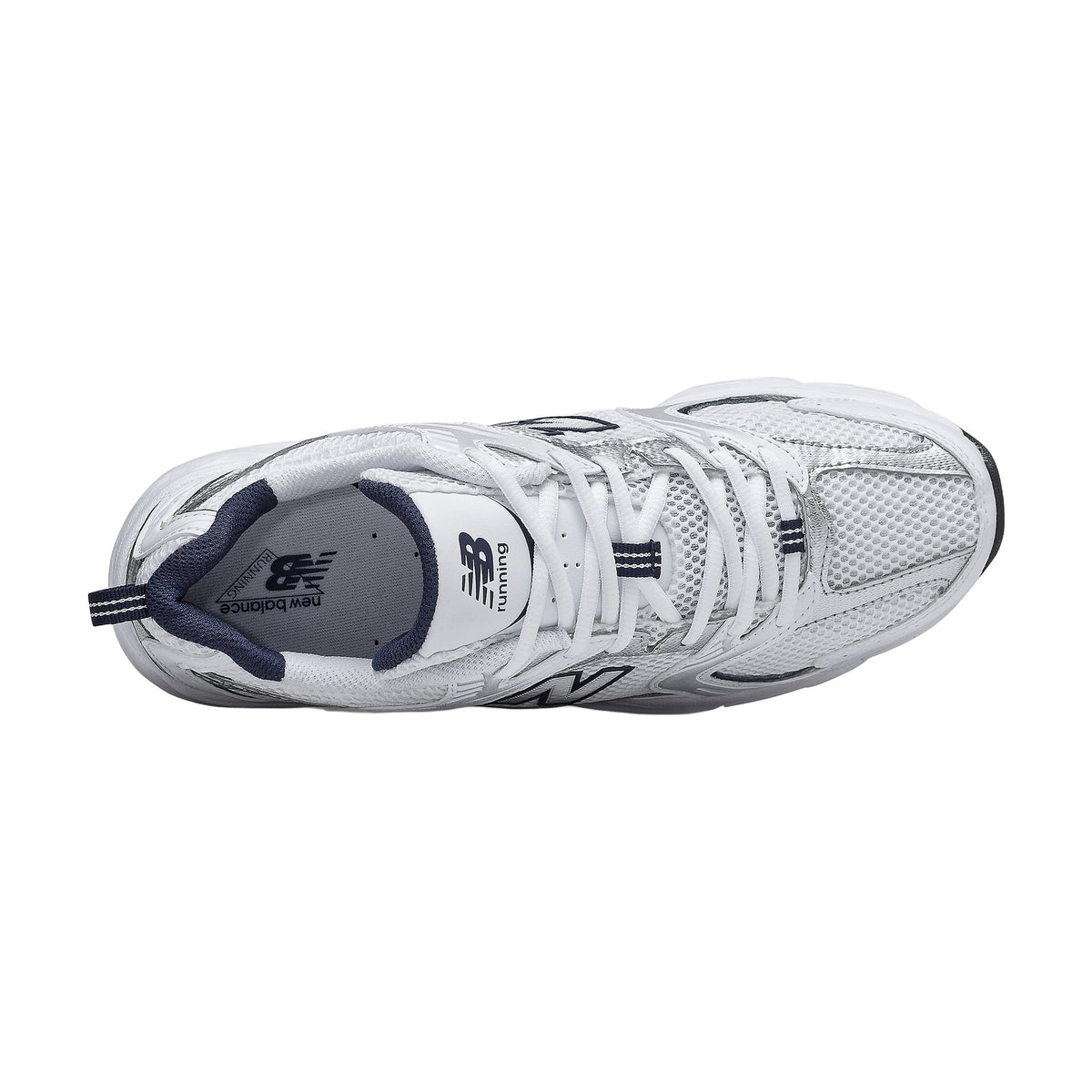 New Balance 530 — White Silver Navy