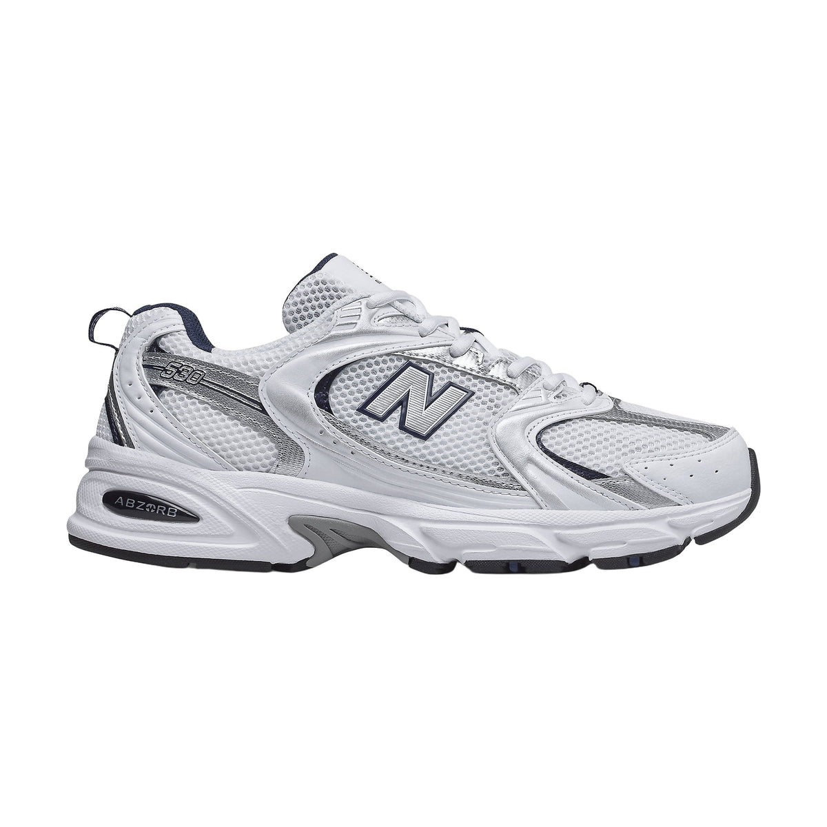 New Balance 530 — White Silver Navy