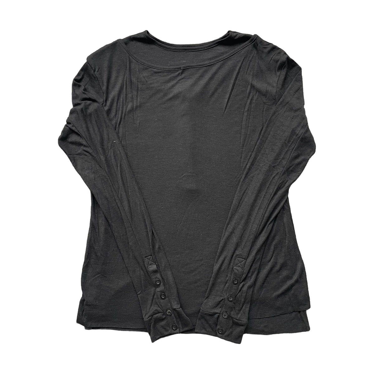 No Faith Studios Double-Layered Button Longsleeve - Black