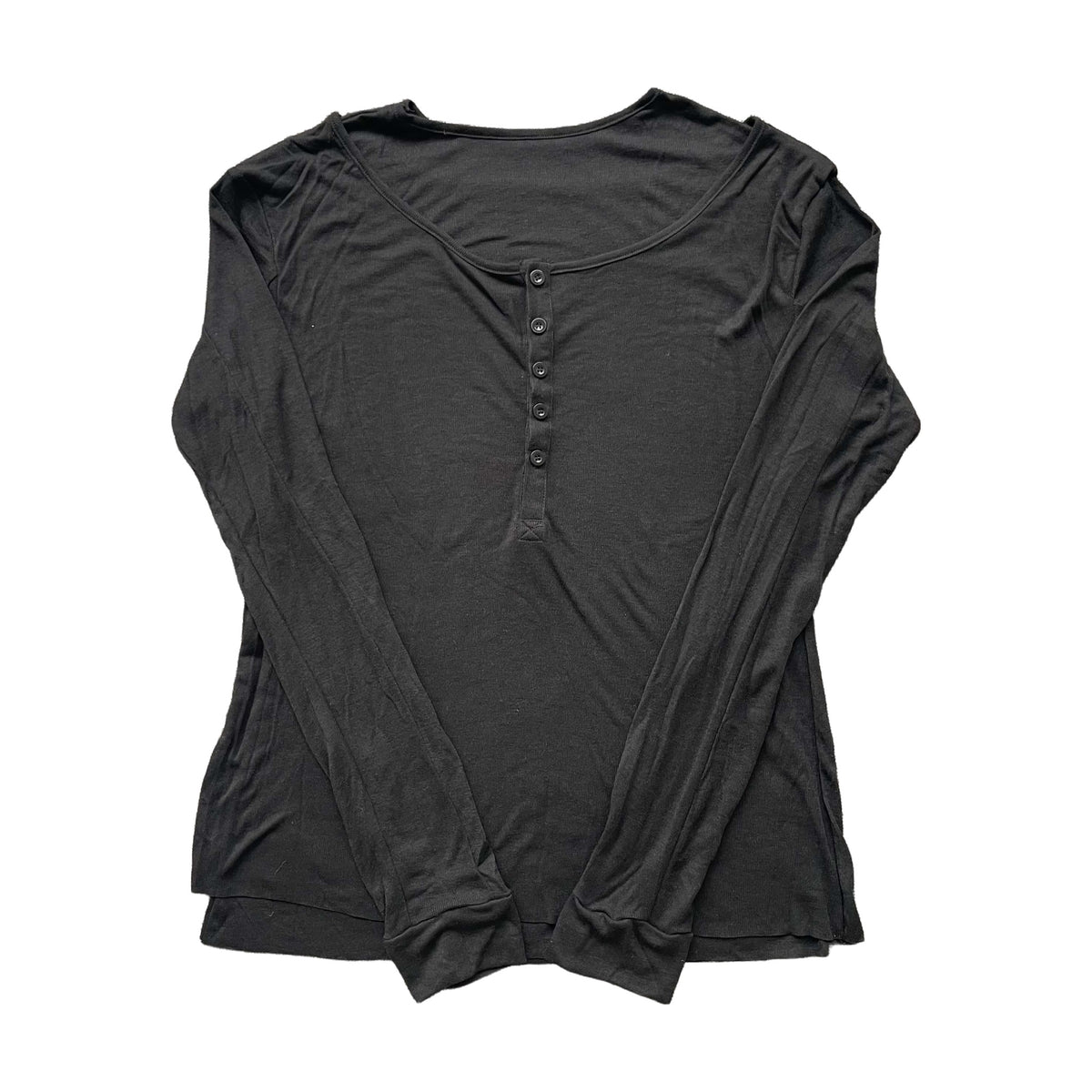 No Faith Studios Double-Layered Button Longsleeve - Black