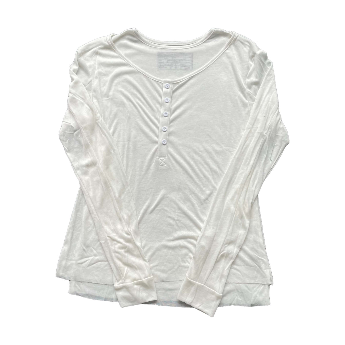 No Faith Studios Double-Layered Button Longsleeve - White