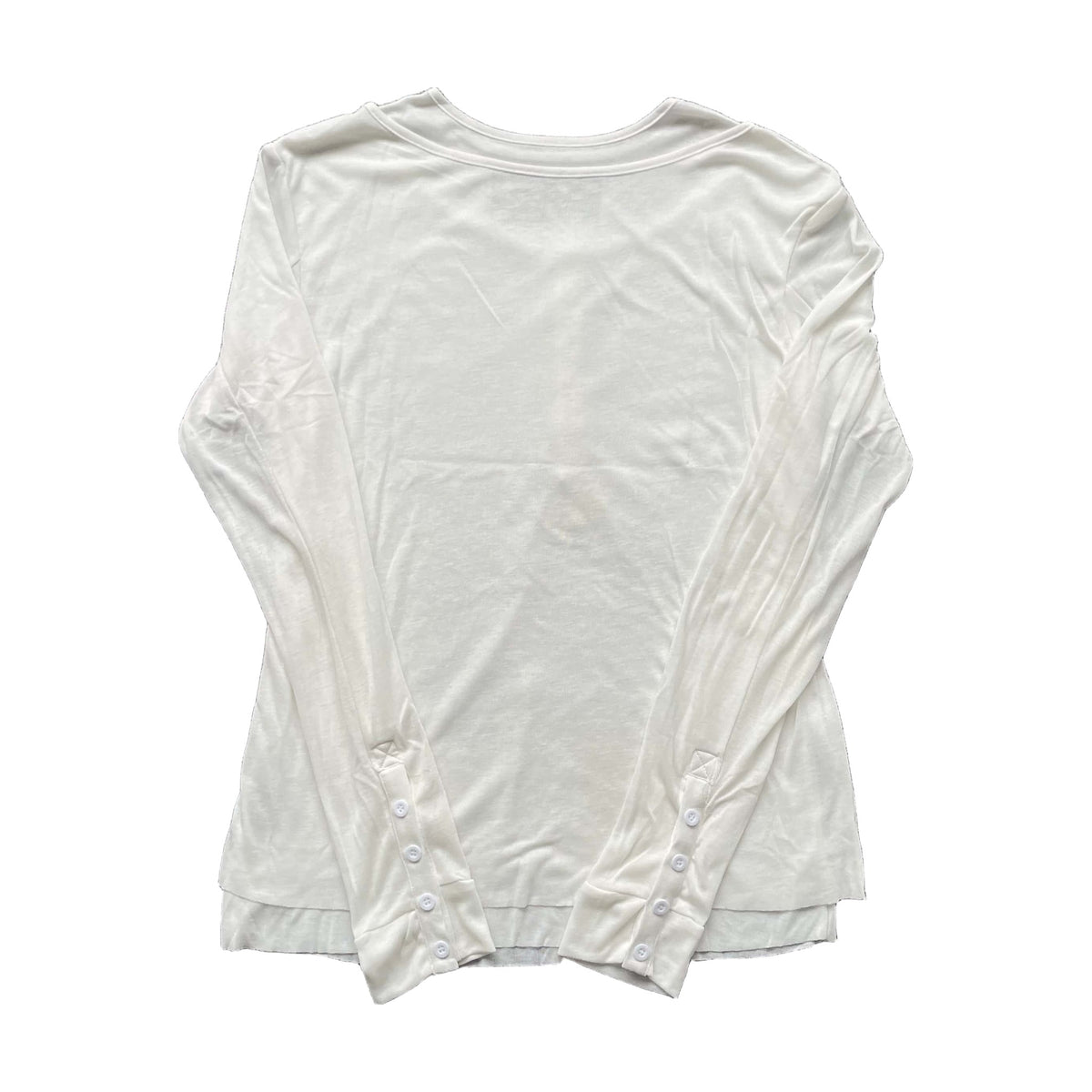 No Faith Studios Double-Layered Button Longsleeve - White