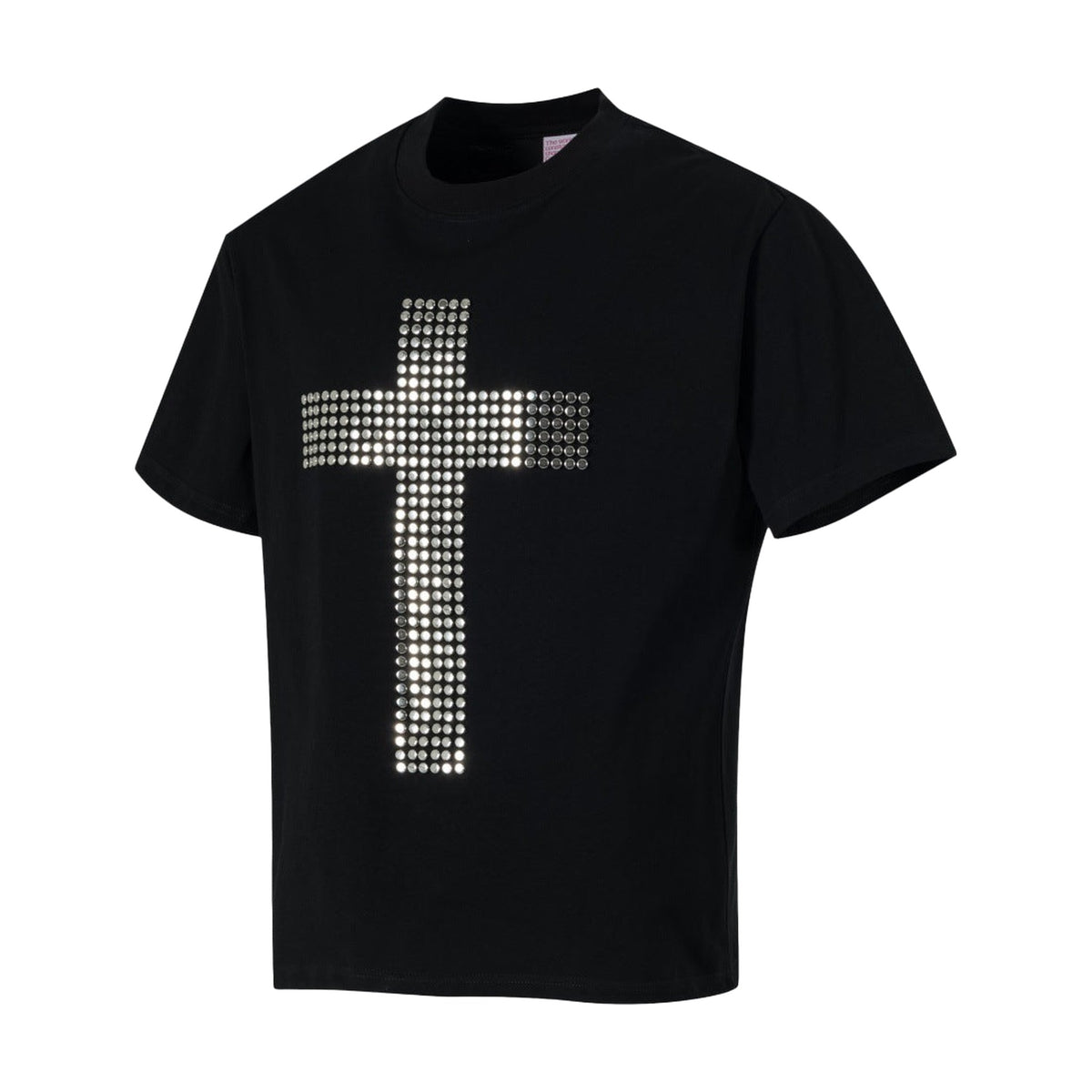 OPIUM Studded Cross T-Shirt — Black