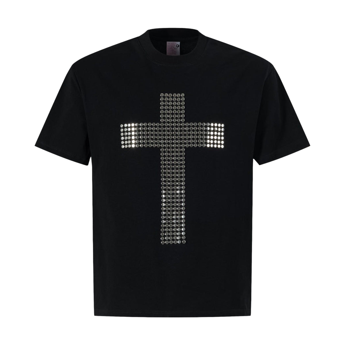 OPIUM Studded Cross T-Shirt — Black