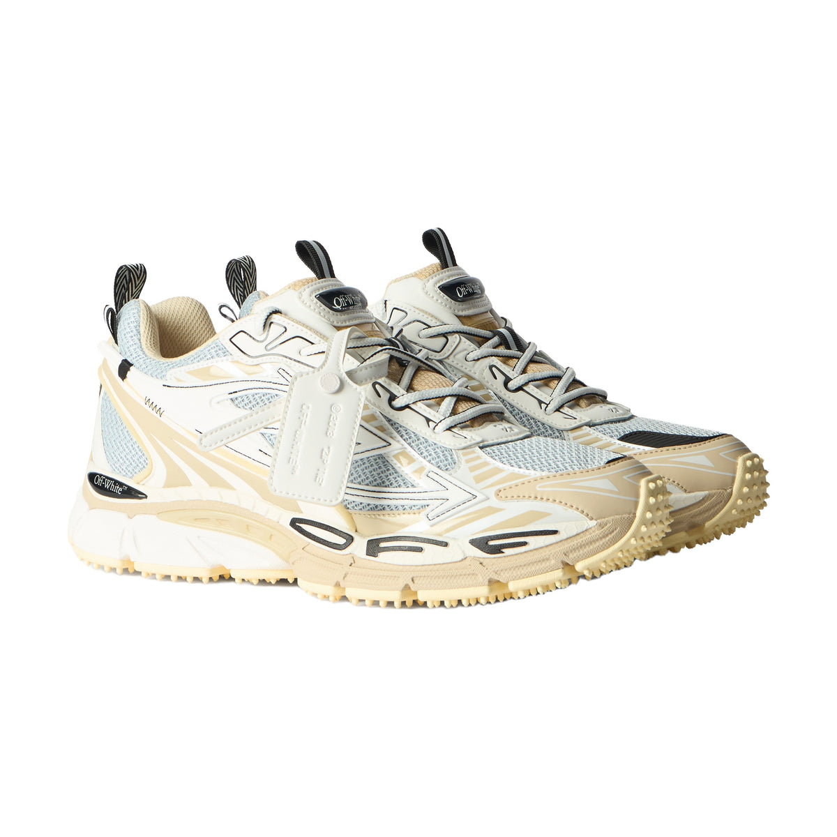 Off-White Be Right Back Sneaker — Beige Silver