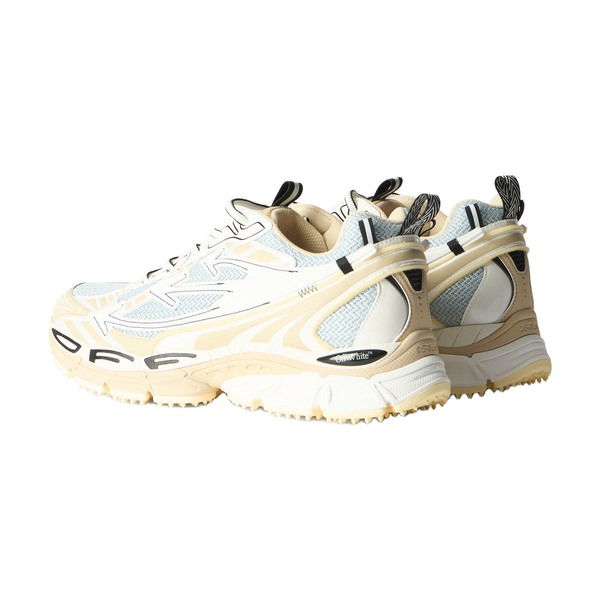 Off-White Be Right Back Sneaker — Beige Silver