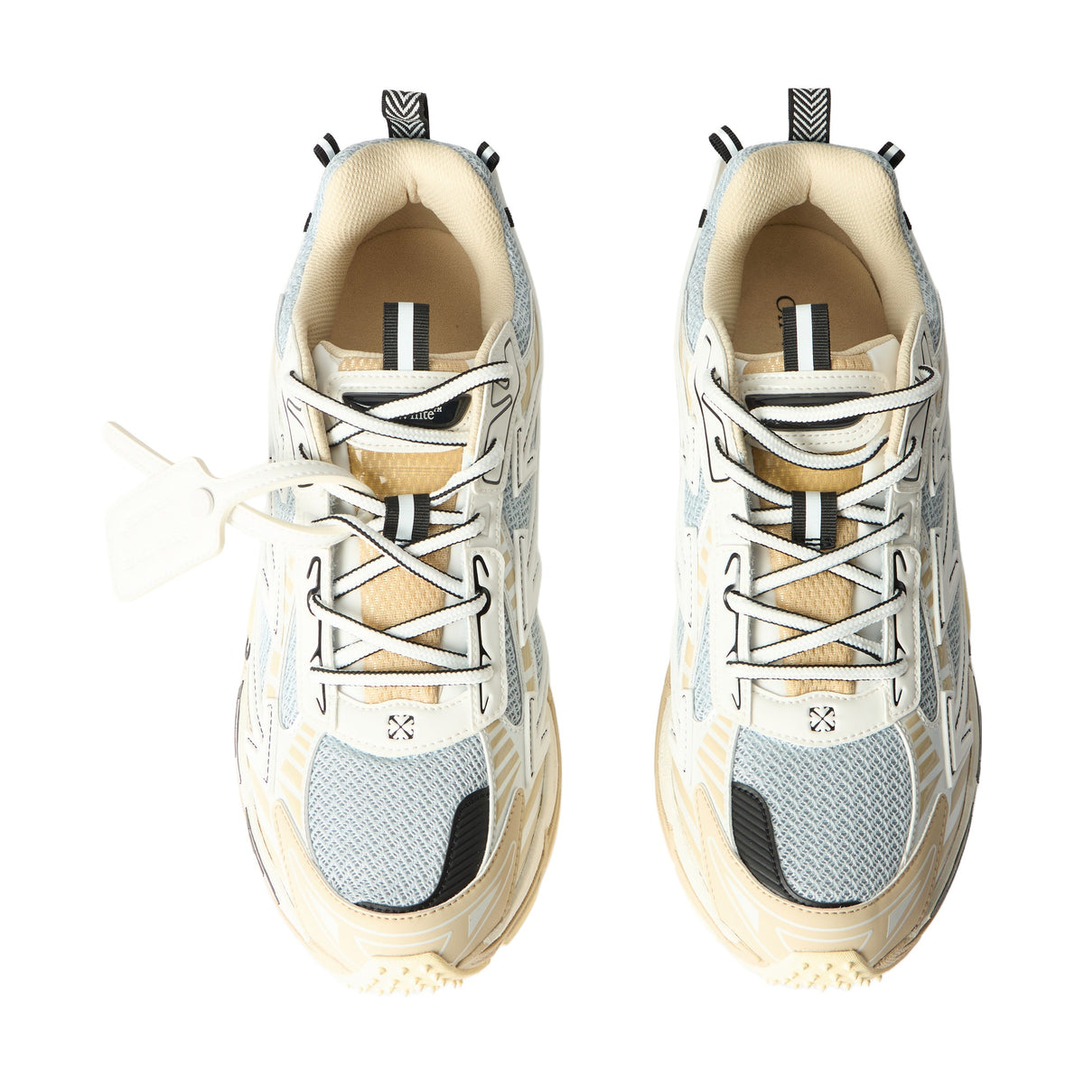 Off-White Be Right Back Sneaker — Beige Silver