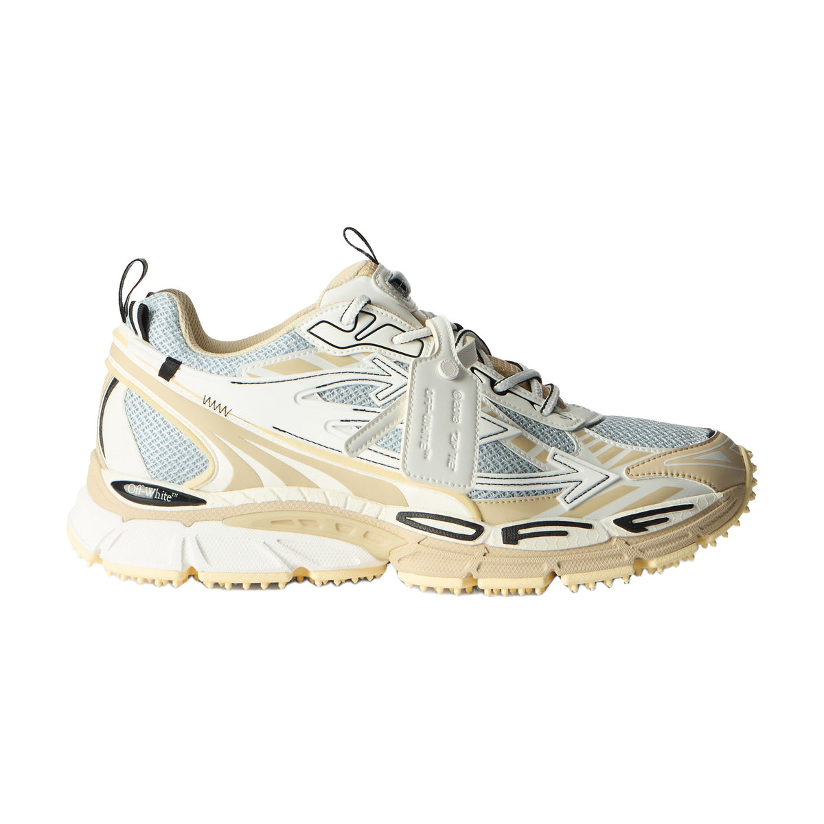 Off-White Be Right Back Sneaker — Beige Silver