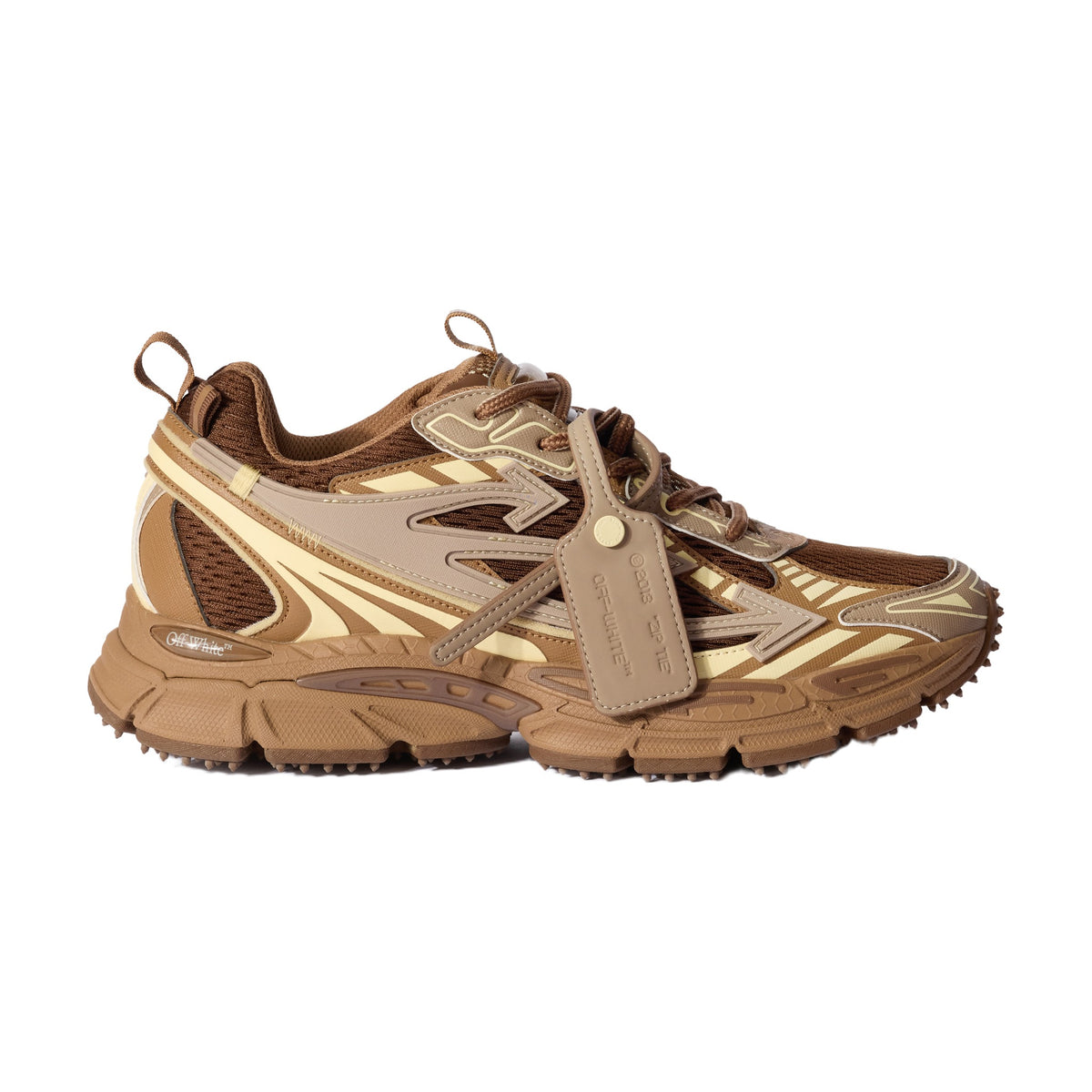 Off-White Be Right Back Sneaker — Brown Gold