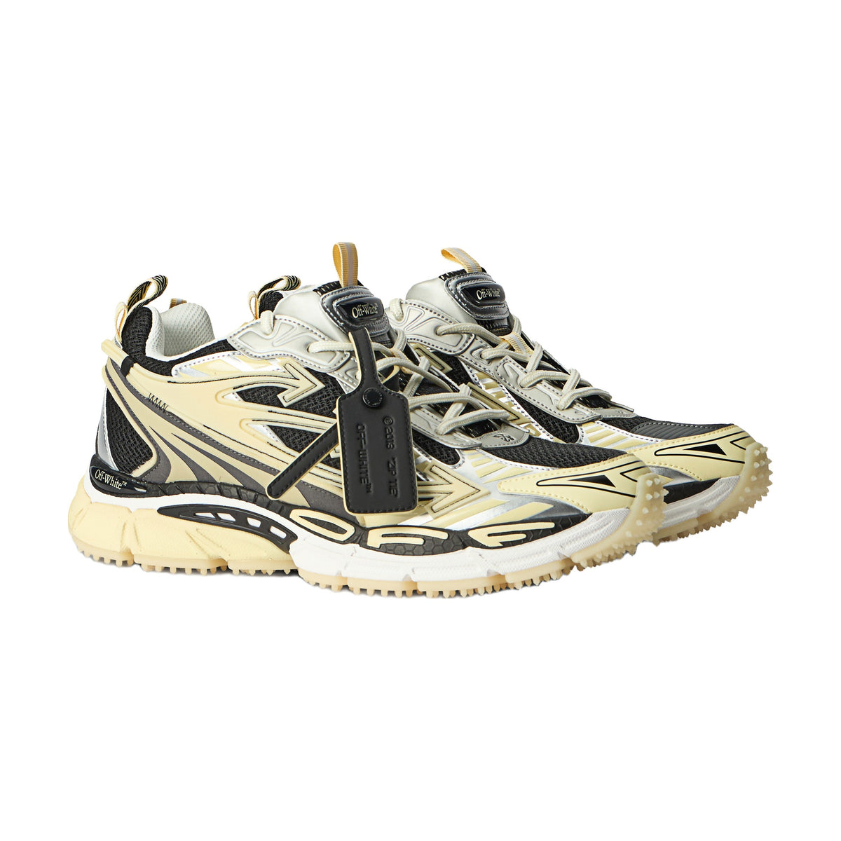 Off-White Be Right Back Glow-In-The-Dark Sneaker — Beige Black