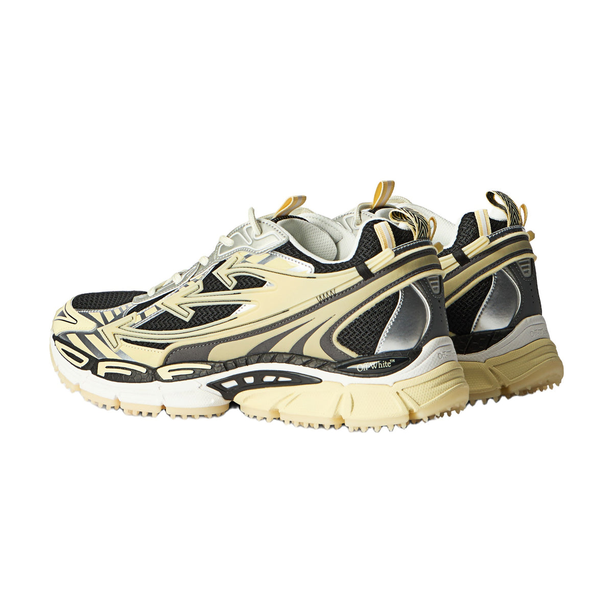 Off-White Be Right Back Glow-In-The-Dark Sneaker — Beige Black
