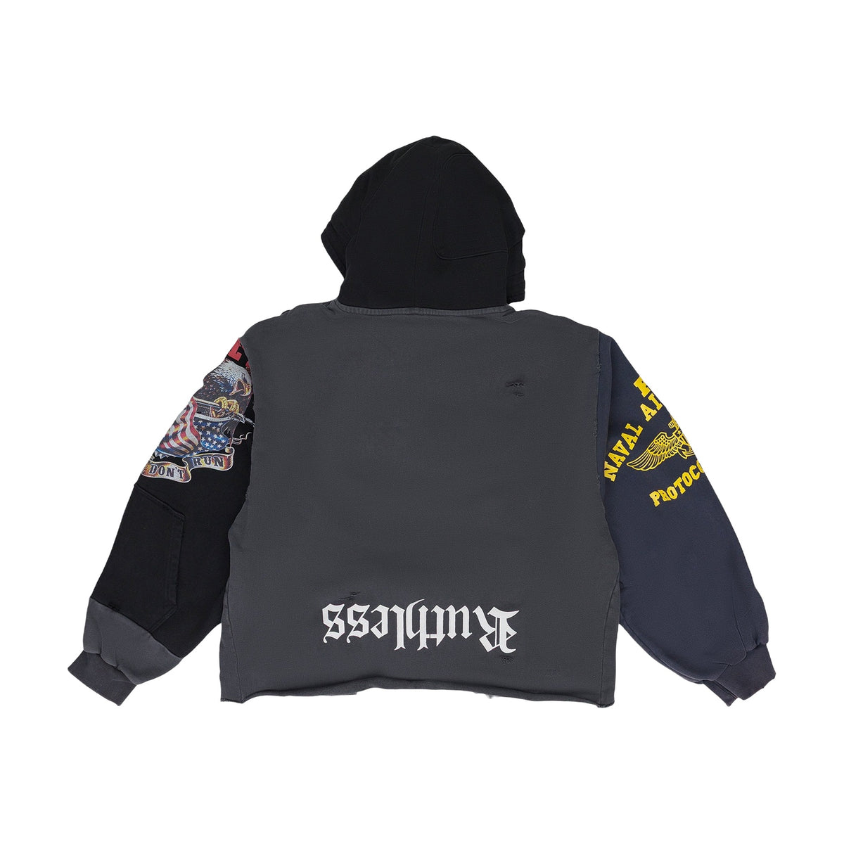 Protocol Index Upside Down Zip Hoodie — Black